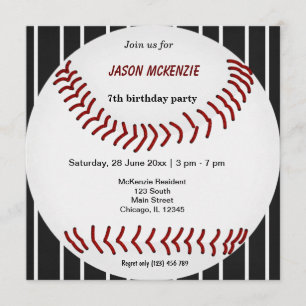 Baseball Birthday Kaart