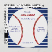 Baseball Birthday Kaart (Voorkant / Achterkant)