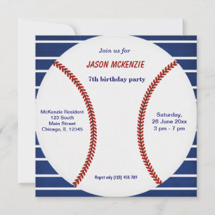 Baseball Birthday Kaart