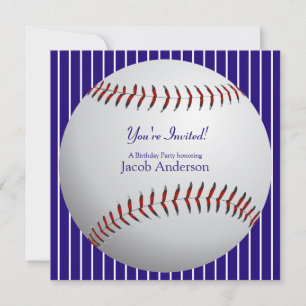 Baseball Birthday nodigt uit Kaart