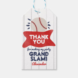 Baseball Birthday Party Bedankt dat je Labels geef Cadeaulabel