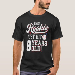 Baseball Birthday party Dit boek heeft slechts 8 j T-shirt