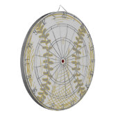 Baseball blanc avec Cible de flechettes Red Stitch (Devant gauche)