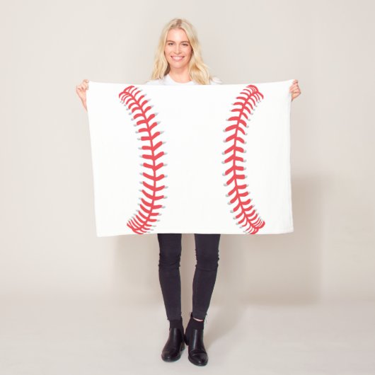 Baseball Blanket Fleece Deken (In situ)