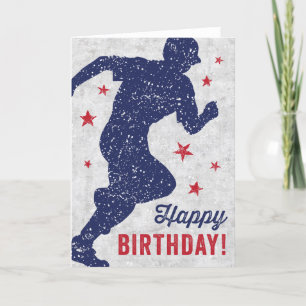 Baseball Bonne carte d'anniversaire avec garçon en