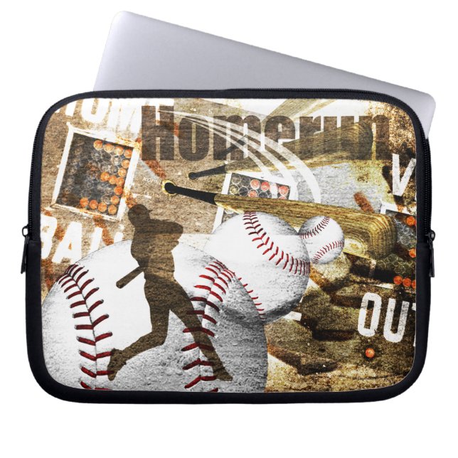 Baseball Bottom van de 9de Laptop Sleeve (Voorkant)
