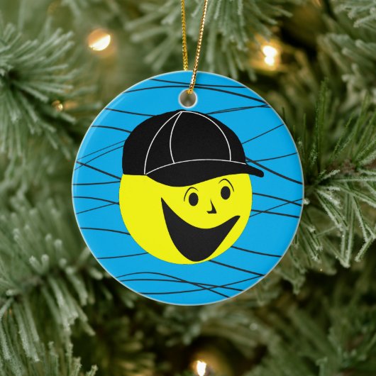 Baseball Boy Keramisch Ornament (Boom)