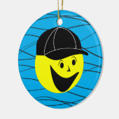 Baseball Boy Keramisch Ornament (Links)
