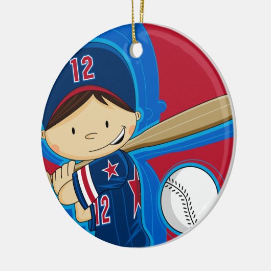 Baseball Boy Ornament (Links)