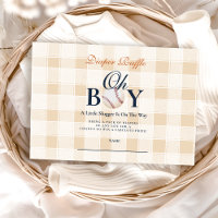  Baseball Boys Baby shower Diapper Raffle