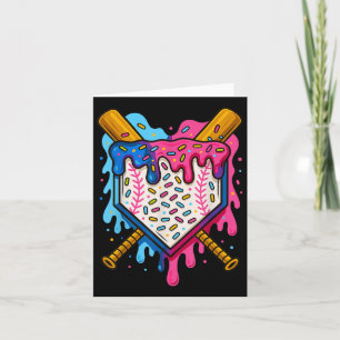 Baseball Boys Ice Cream Drip Baseball Kaart