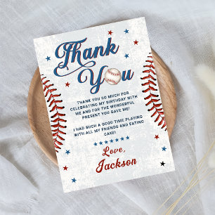  Baseball Boys Verjaardag Bedankt Card Kaart