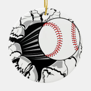 Baseball Breakthrough Keramisch Ornament