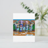Baseball Briefkaart (Staand voorkant)