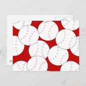 Baseball-Briefkaart Briefkaart (Voorkant / Achterkant)