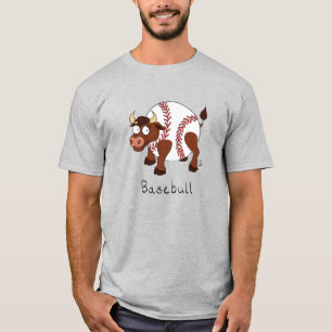 Baseball Bull Sports Funny Kinder T-shirt