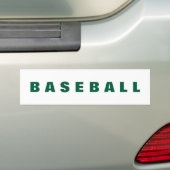 Baseball bumper sticker (Op auto)