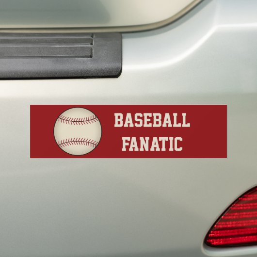 Baseball Bumpersticker (Op auto)
