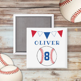 Baseball Bunting Flags Kinderen van zaterdag Magneet