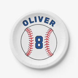 Baseball Bunting Flags Kinderen van zaterdag Papieren Bordje