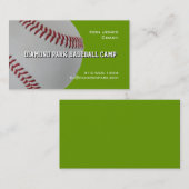 Baseball Camp Coach Visitekaartje (Voorkant / Achterkant)