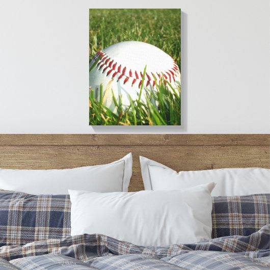 Baseball canvas print (Insitu (Slaapkamer))
