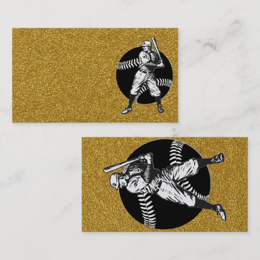 Baseball : Carte de visite Vintage (Devant / Derrière)