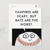Baseball Cartoon Briefkaart (Voorkant / Achterkant)