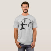 Baseball Catcher in actie T-shirt (Voorkant volledig)