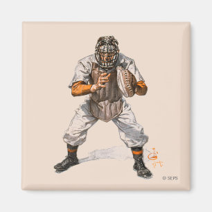 Baseball Catcher Magneet