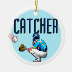 Baseball Catcher T-shirts en cadeautjes Keramisch Ornament