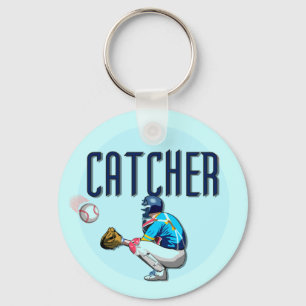 Baseball Catcher T-shirts en cadeautjes Sleutelhanger