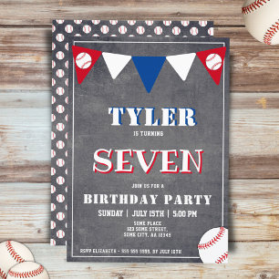Baseball Chalkboard Sportkinderen Birthday Kaart