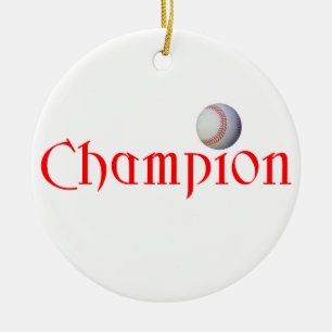 BASEBALL CHAMPION - CHRISTMAS ORNAMENT