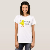 Baseball Chick Tekst T-shirt (Voorkant volledig)