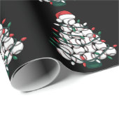 Baseball Christmas Tree Santa Sports Cadeaupapier (Rol Hoek)