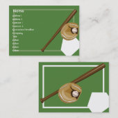 Baseball - Chubby Visitekaartje (Voorkant / Achterkant)