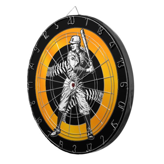 Baseball : Cible de flechettes Vintage (Devant droit)