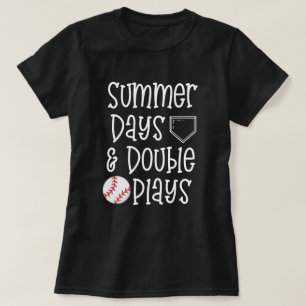 Baseball citeert mam T-shirt zomerdagen en dubbels