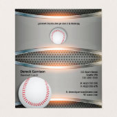 Baseball Coach | Beroepsbeoefenaars Visitekaartjes (Buitenkant ongevouwen)