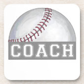 Baseball Coach Bier Onderzetter (Voorkant)