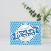 Baseball Coach Briefkaart (Staand voorkant)