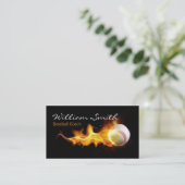 Baseball Coach Business Card Visitekaartje (Staand voorkant)