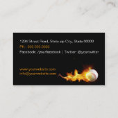 Baseball Coach Business Card Visitekaartje (Achterkant)