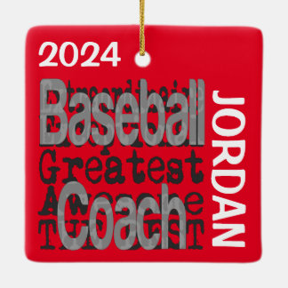 Baseball Coach Extraordinaire CUSTOM Keramisch Ornament