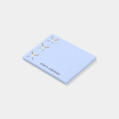 Baseball coach gepersonaliseerde gekruiste vleermu post-it® notes (Schuin)