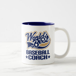 Baseball Coach Gift Tweekleurige Koffiemok