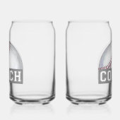 Baseball coach glaswerk blikvorm glas (Links)