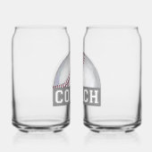 Baseball coach glaswerk blikvorm glas (Rechts)