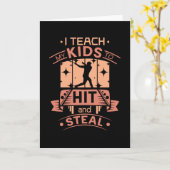 Baseball Coach Kaart (Gele Bloem)